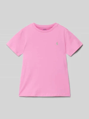 T-shirt z wyhaftowanym logo Polo Ralph Lauren Kids