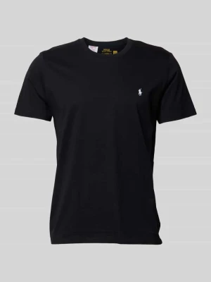 T-shirt z wyhaftowanym logo Polo Ralph Lauren Czarny
