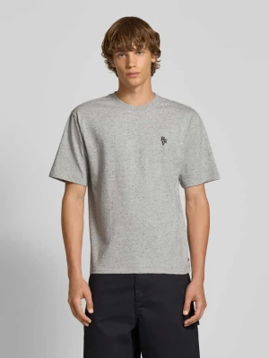 T-shirt z wyhaftowanym logo REVIEW