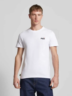 T-shirt z wyhaftowanym logo Superdry