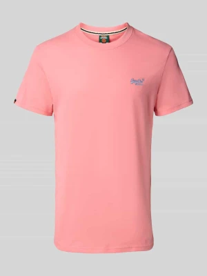 T-shirt z wyhaftowanym logo Superdry