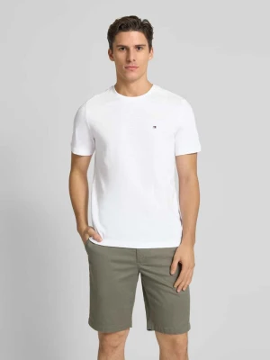 T-shirt z wyhaftowanym logo Tommy Hilfiger Biały