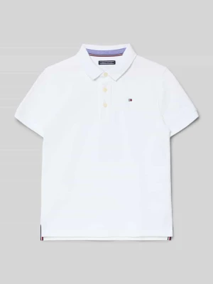 T-shirt z wyhaftowanym logo Tommy Hilfiger Biały