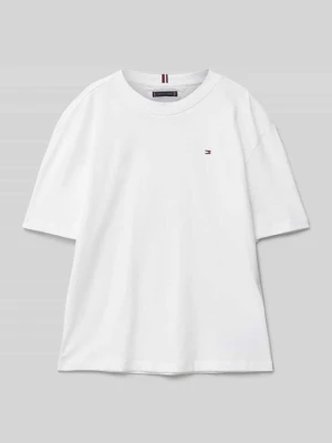 T-shirt z wyhaftowanym logo Tommy Hilfiger Teens