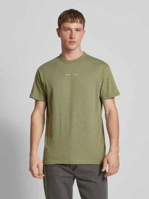 T-shirt z wyhaftowanym logo Tommy Jeans