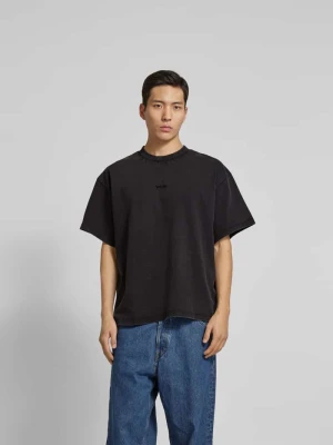 T-shirt z wyhaftowanym logo Won Hundred Czarny