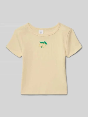 t-shirt z wyhaftowanym motywem GAP