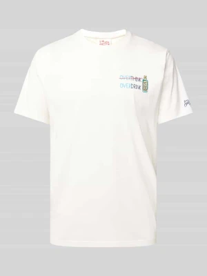 T-shirt z wyhaftowanym motywem i napisem model ‘OVERDRINK’ MC2 Saint Barth