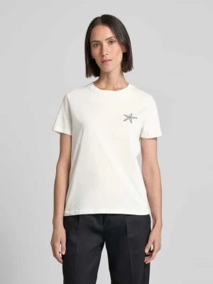 T-shirt z wyhaftowanym motywem model ‘CAMINO’ Ichi