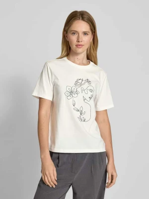 T-shirt z wyhaftowanym motywem model ‘SYBIL’ Vila