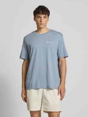 T-shirt z wyhaftowanymi logo i okrągłym dekoltem Champion