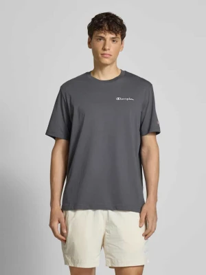 T-shirt z wyhaftowanymi logo i okrągłym dekoltem Champion
