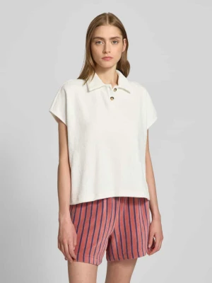 T-shirt z wykładanym kołnierzem Marc O'Polo DENIM