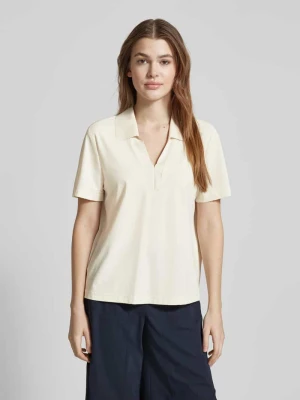 T-shirt z wykładanym kołnierzem model ‘PHINA’ RAFFAELLO ROSSI