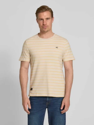 t-shirt z wzór w paski i logo camel active