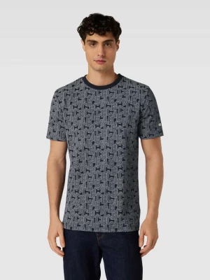 T-shirt z wzorem na całej powierzchni Christian Berg Men