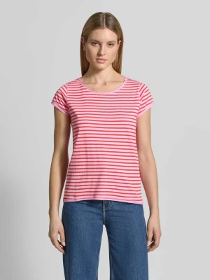 t-shirt z wzorem w paski i okrągłym dekoltem Christian Berg Woman