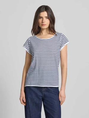 t-shirt z wzorem w paski i okrągłym dekoltem Christian Berg Woman