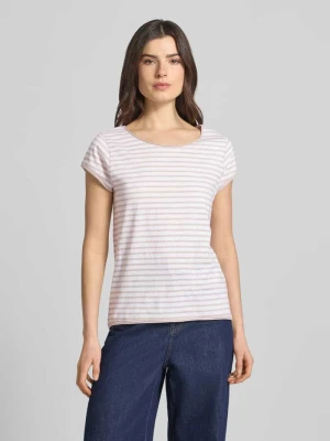 t-shirt z wzorem w paski i okrągłym dekoltem Christian Berg Woman