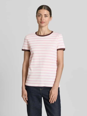 t-shirt z wzorem w paski i okrągłym dekoltem Jake*s Casual