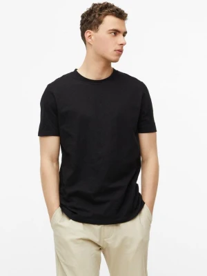T-shirt z żakardową strukturą s.Oliver czarny