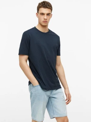 T-shirt z żakardową strukturą s.Oliver niebieski