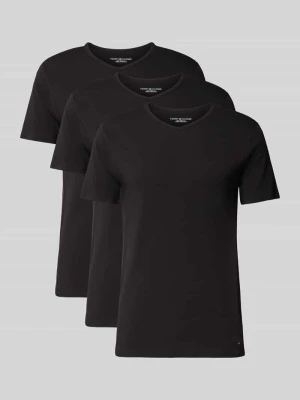 T-shirt z zaokrąglonym dekoltem w serek w zestawie 3 szt. Tommy Hilfiger