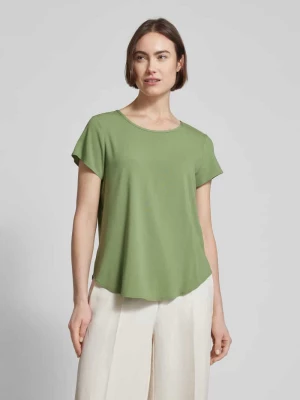 T-shirt z zaokrąglonym dołem model ‘BELLA’ Vero Moda