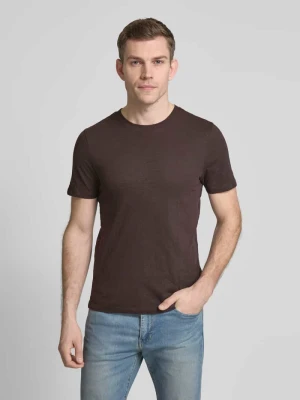 Zdjęcie produktu T-shirt ze stójką MCNEAL Czekoladowy