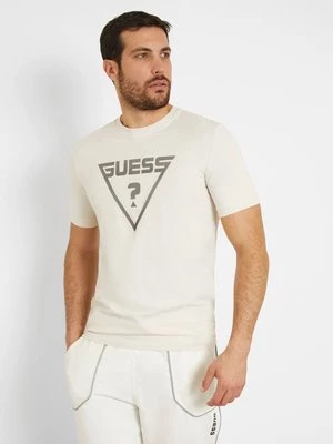T-Shirt Ze Stretchem I Trójkątnym Logo Guess