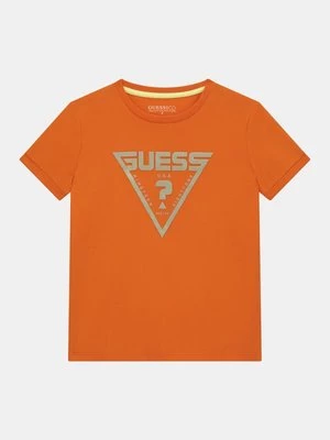 T-Shirt Ze Stretchem I Trójkątnym Logo Guess Kids