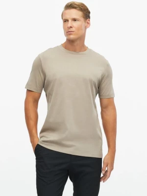 T-shirt ze szlachetnego dżerseju s.Oliver brązowy