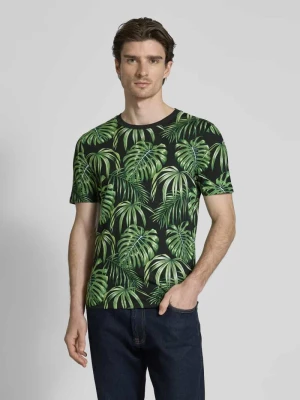 T-shirt ze wzorem na całej powierzchni i okrągłym dekoltem MCNEAL