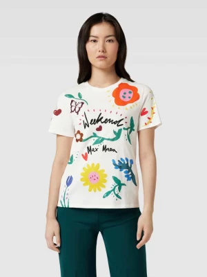 T-shirt ze wzorem na całej powierzchni model ‘CINEMA’ Weekend Max Mara