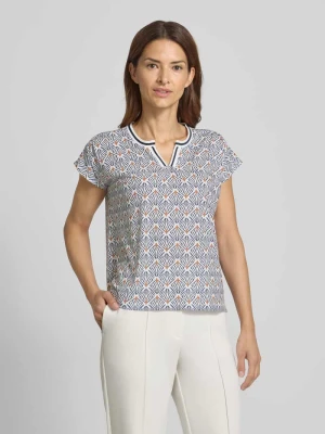 T-shirt ze wzorem na całej powierzchni MORE & MORE