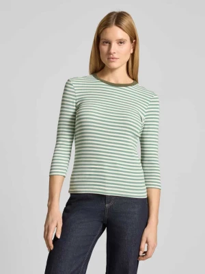 T-shirt w paski z rękawem 3/4 Christian Berg Woman