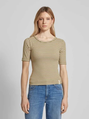 T-shirt ze wzorem w paski model ‘Blossom’ esmé studios