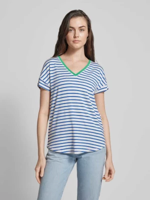 T-shirt ze wzorem w paski model ‘Feporsi’ Fransa