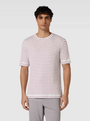 T-shirt ze wzorem w paski model ‘RAPHAEL’ drykorn