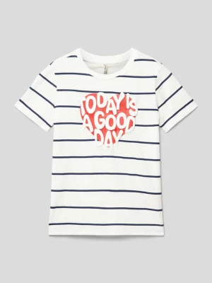 T-shirt ze wzorem w paski model ‘SENNA’ Only