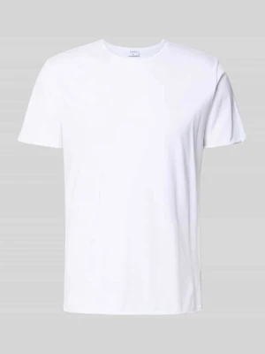 T-shirt ze zrolowanym brzegiem Filippa K Biały