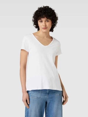 T-shirt ze zrolowanym brzegiem model ‘TULLI’ MOS MOSH
