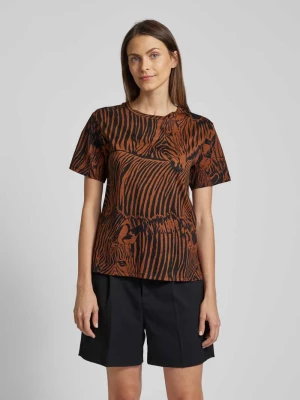 T-shirt ze zwierzęcym nadrukiem model ‘ELOISA’ Weekend Max Mara