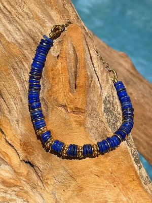 Taboo Pozłacana bransoletka z lapis lazuli rozmiar: onesize