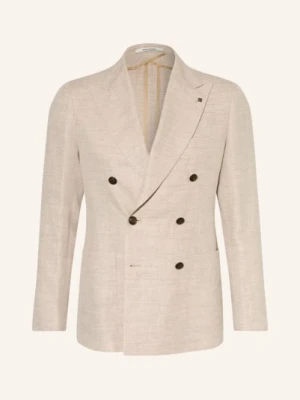 Tagliatore Marynarka Slim Fit Z Lnem beige