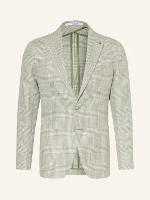 Tagliatore Marynarka Slim Fit Z Lnem gruen