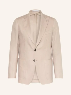 Tagliatore Marynarka Z Lnu O Kroju Extra Slim Fit beige