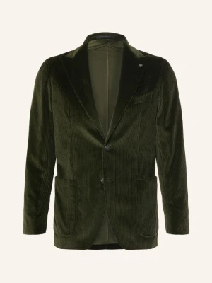 Tagliatore Marynarka Z Sztruksu O Kroju Slim Fit gruen CIEMNOZIELONY