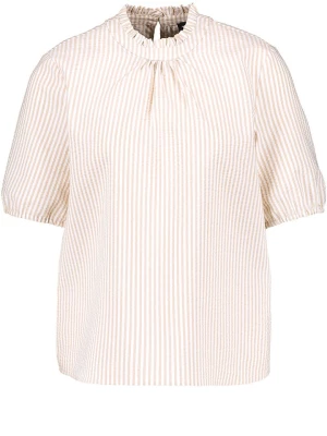 TAIFUN Bluzka w kolorze beżowo-białym rozmiar: 42