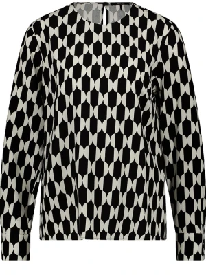 TAIFUN Bluzka w kolorze czarno-białym rozmiar: 40